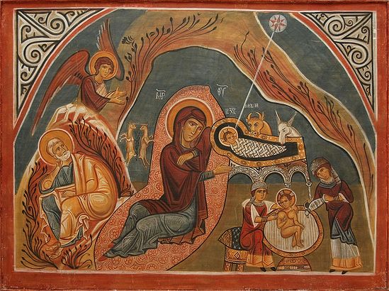 Рождество Христово. Копия фрески из Каппадокии