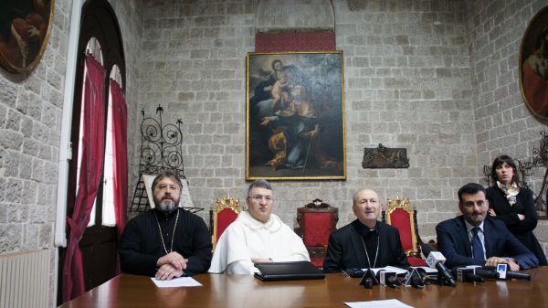 Протоиерей Андрей Бойцов, монсеньор Франческо Какуччи, приор Базилики падре Чиро Капотосто