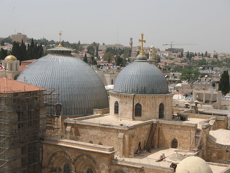 Вид на Храм Гроба Господня. Иерусалим