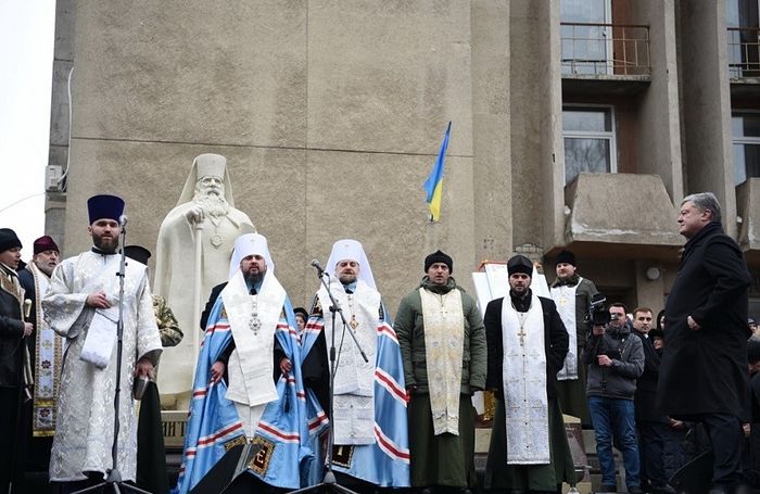 Освящение памятника Василию Липковскому в г. Черкассы, 18 января 2019 г.