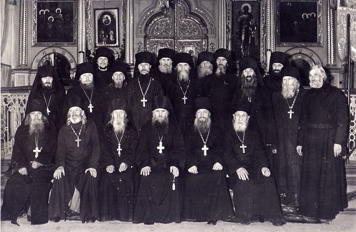 Братия Жировицкого монастыря в 1960-е годы
